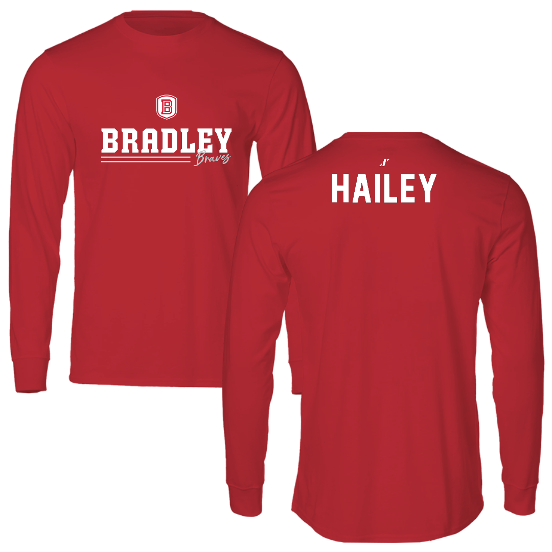Bradley University Tennis Red General Long Sleeve - Kirstin Hailey