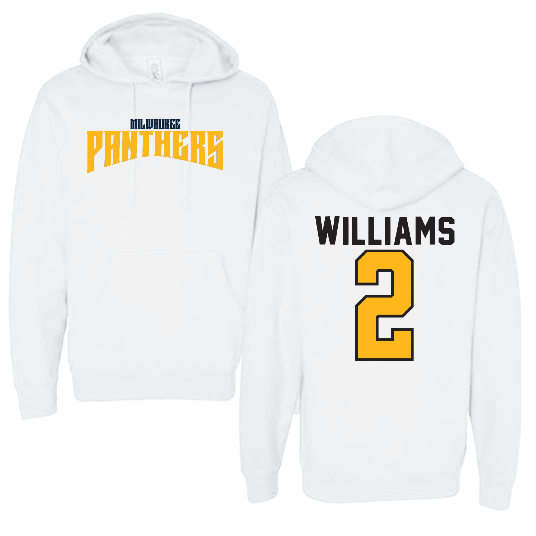 University of Wisconsin-Milwaukee Basketball White Classic Hoodie - #2 Jada Williams