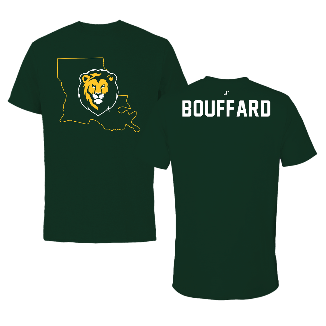 Southeastern Louisiana University Cheer Forest Green State Tee - Halle Bouffard