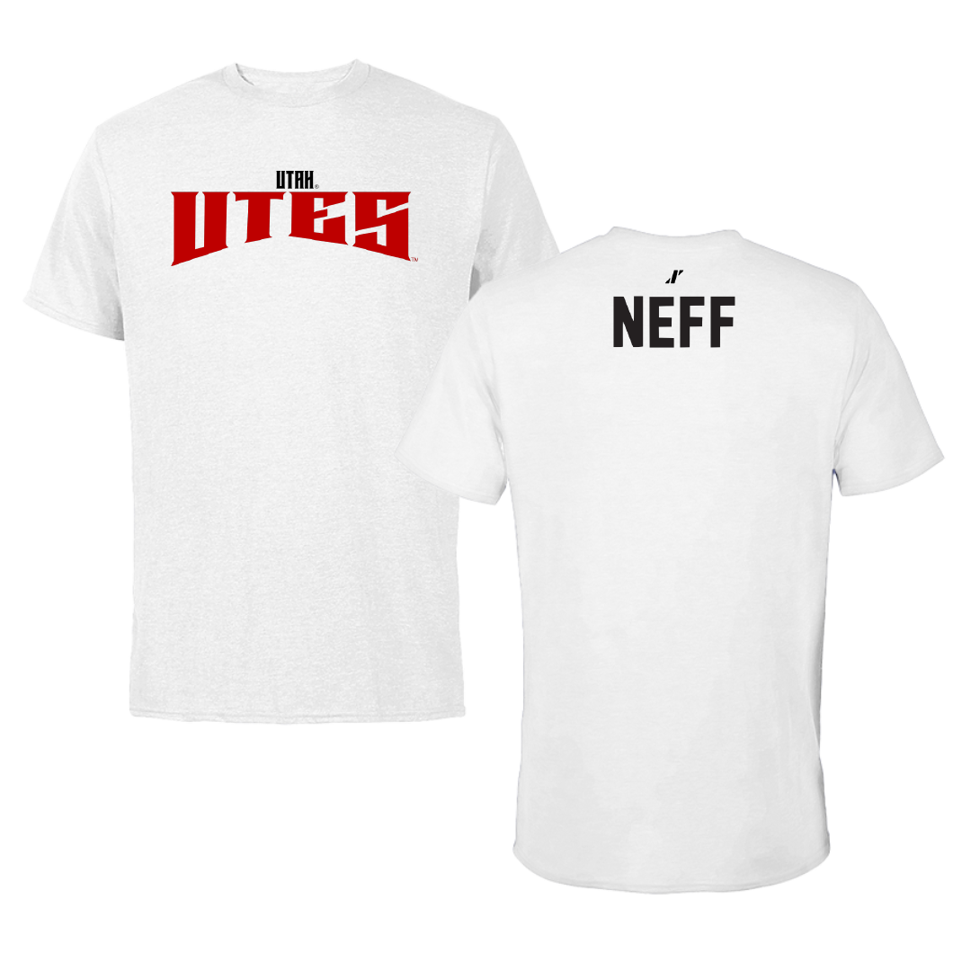University of Utah Golf White Classic Tee - Zack Neff