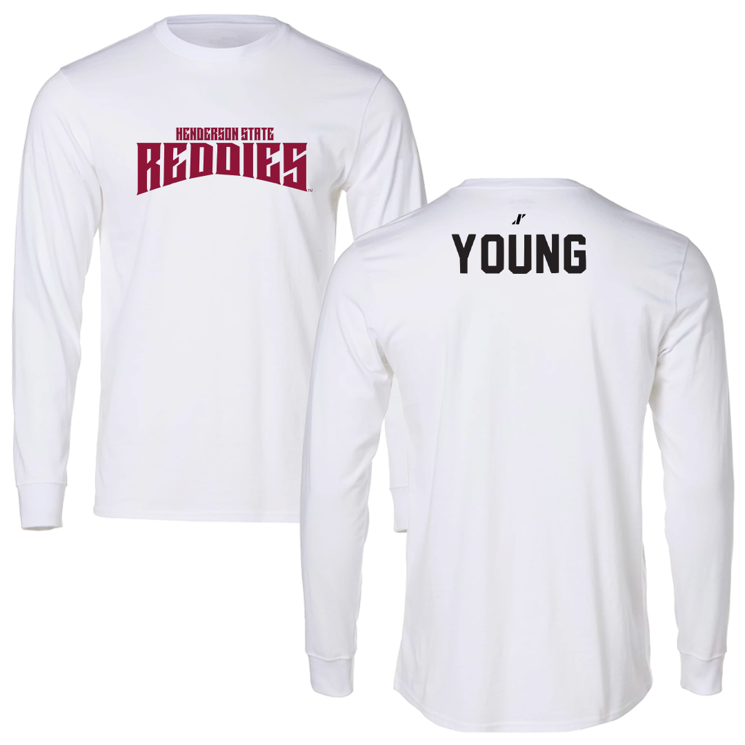 Henderson State University Cheer White Classic Performance Long Sleeve - Gracie Young