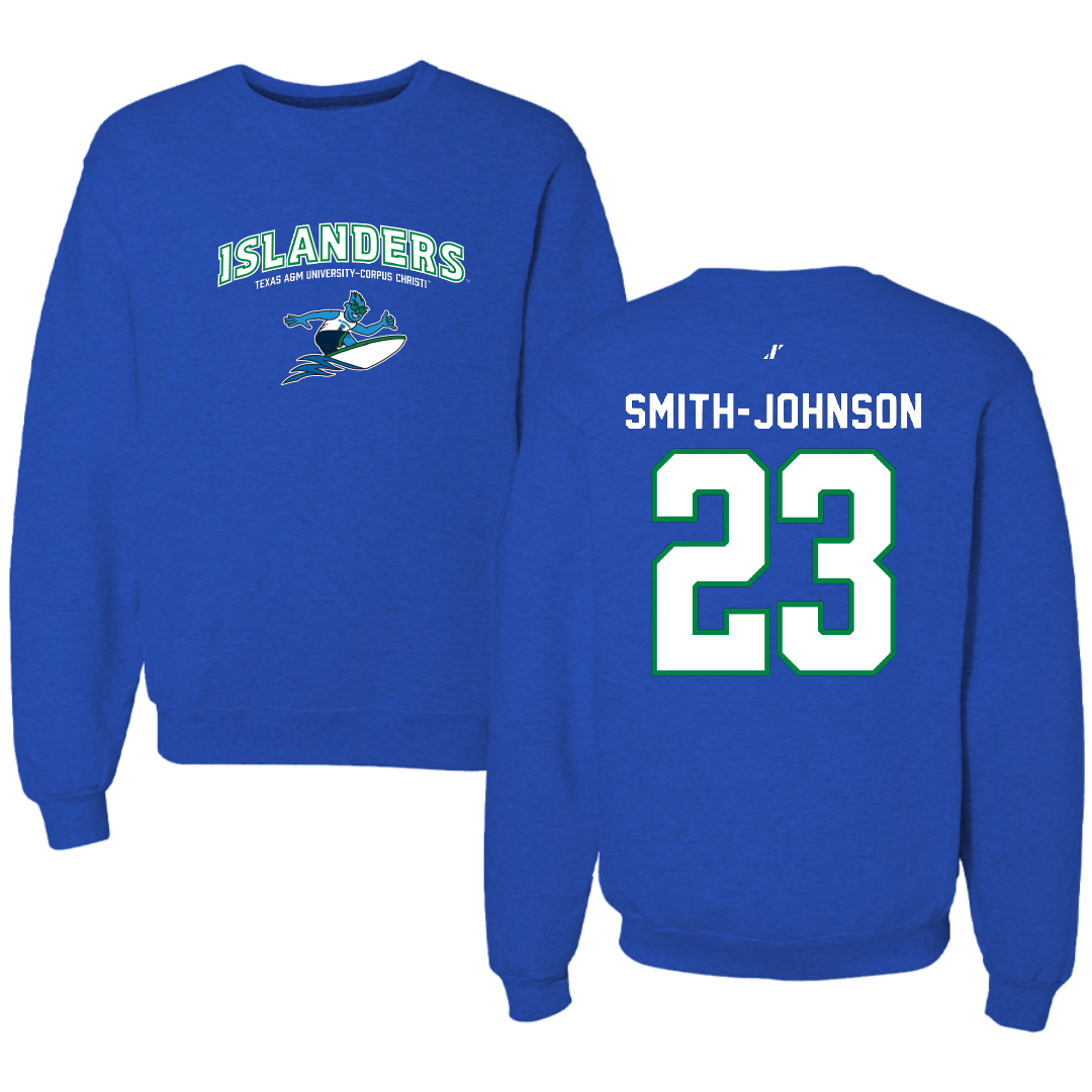 Texas A&M University-Corpus Christi Baseball Blue General Crewneck - #23 Christian Smith-Johnson
