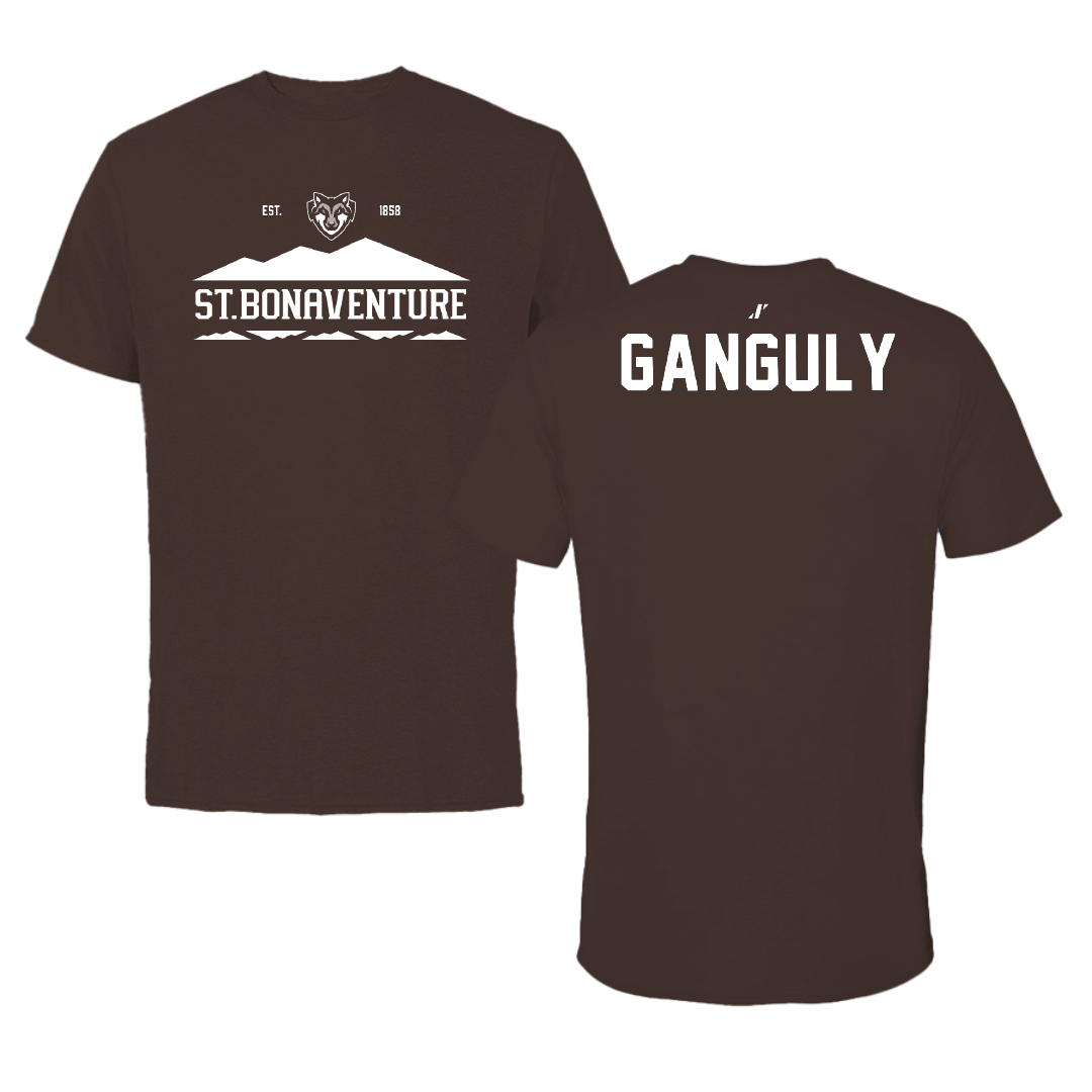St. Bonaventure University Tennis Brown General Tee - Anargha Ganguly