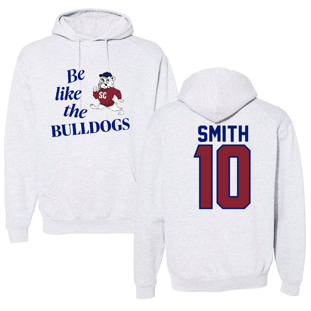 South Carolina State University Football Light Gray Be Like Us Hoodie - #10 Tyler Smith
