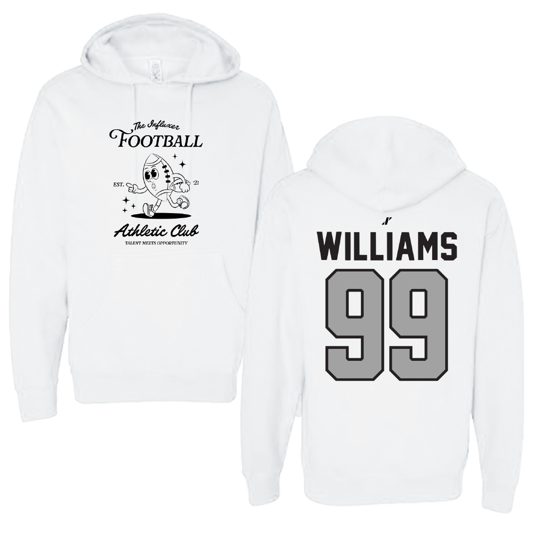 Football White Influxer Athletic Club Hoodie - #99 Caleb Williams