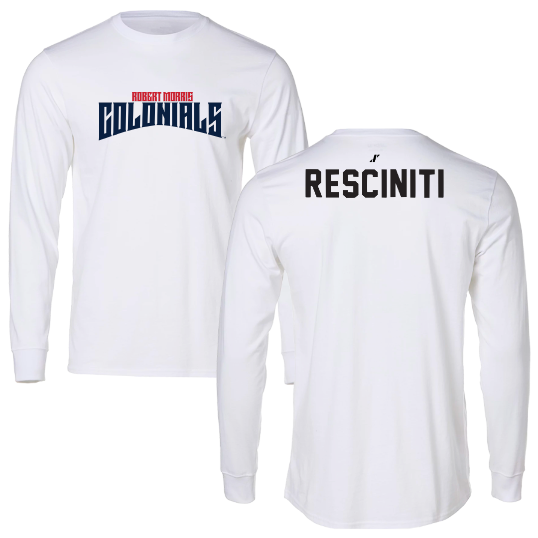 Robert Morris University TF and XC White Classic Long Sleeve - Madelyn Resciniti