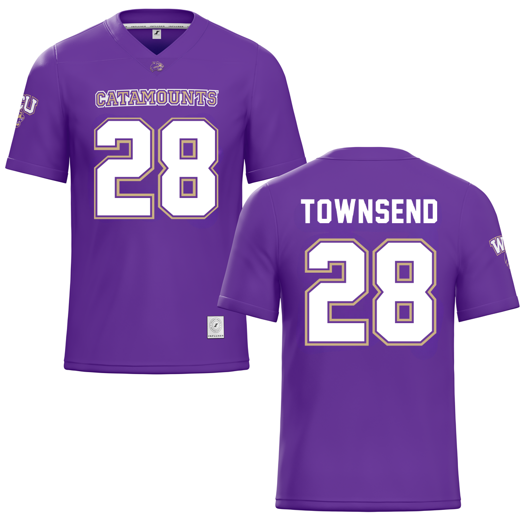 Western Carolina University Purple Football Jersey - #28 Markel Townsend