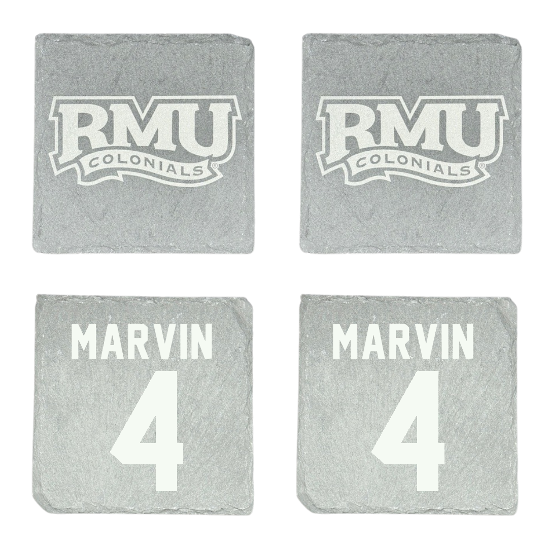 Robert Morris University Soccer Stone Coaster (4 Pack)  - #4 Jillian Marvin