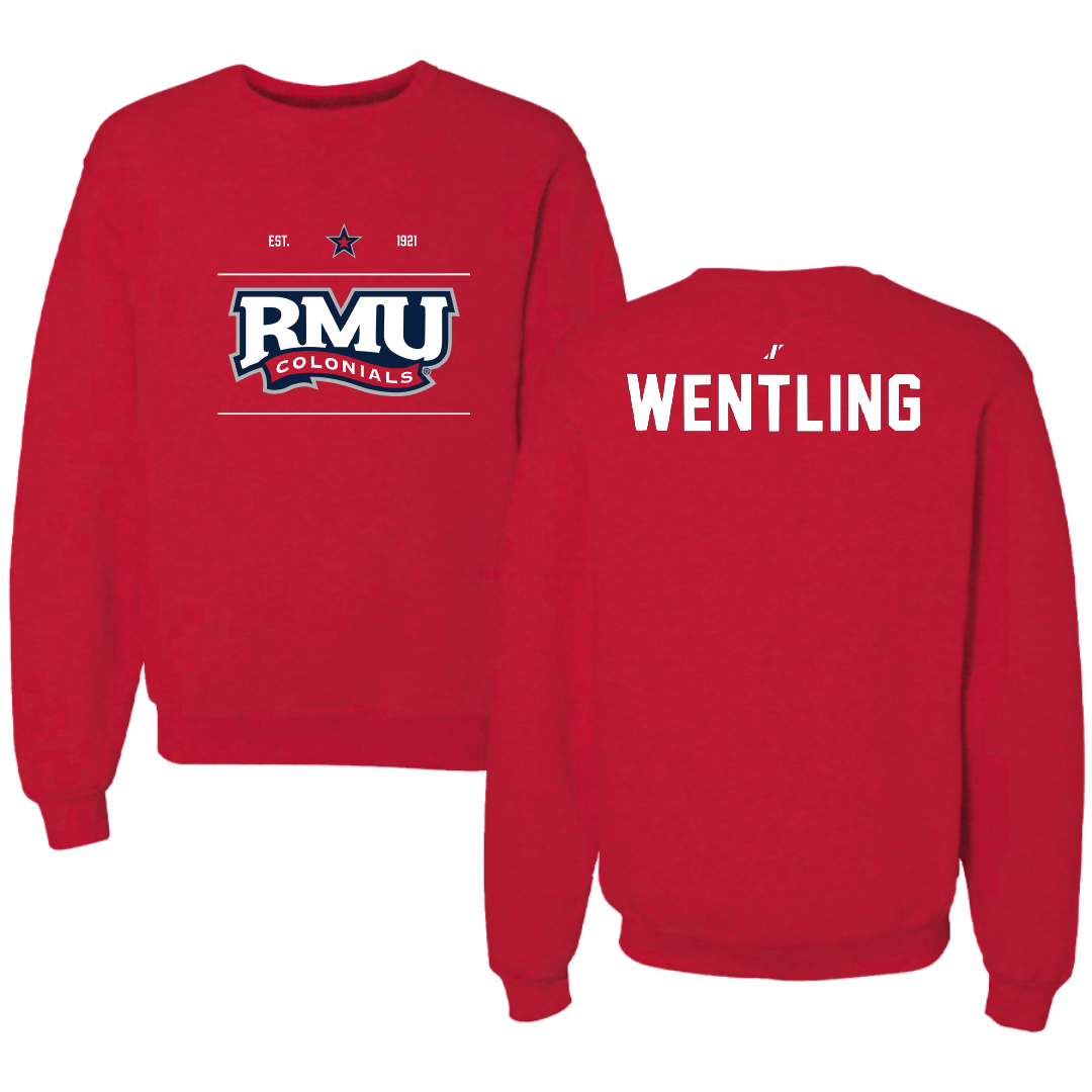 Robert Morris University TF and XC Red General Crewneck - Nathan Wentling