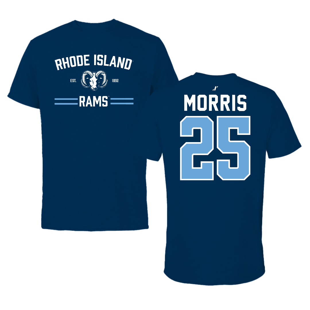 University of Rhode Island Baseball Navy General Performance Tee - #25 Zach Morris
