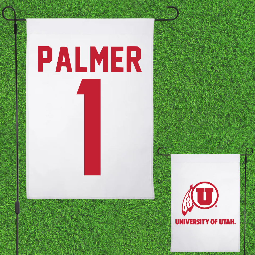 University of Utah Basketball White Garden Flag - #1 Isabel Palmer