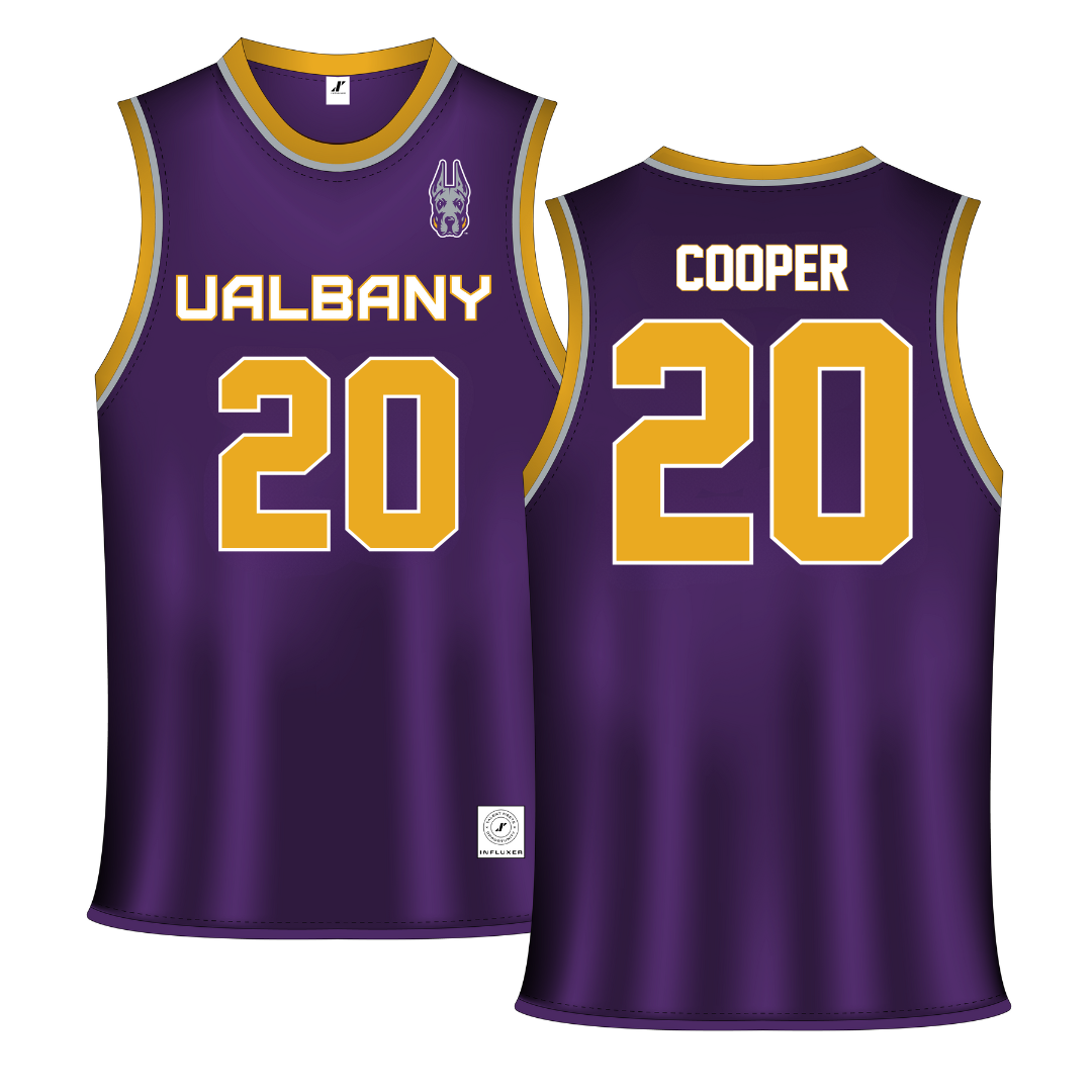 University at Albany Purple Basketball Jersey - #20 Kayla Cooper