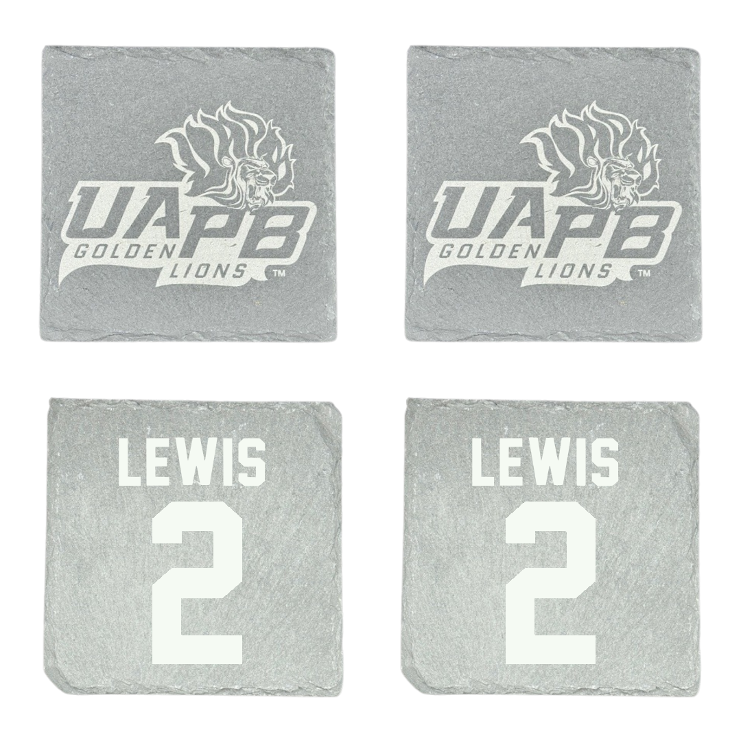 University of Arkansas-Pine Bluff Football Stone Coaster (4 Pack)  - #2 Kenji Lewis