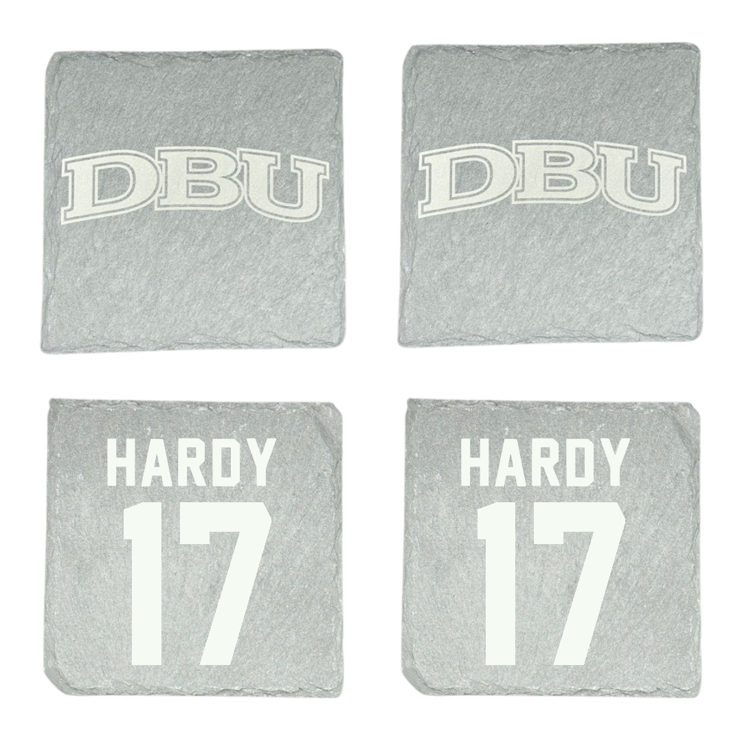 Dallas Baptist University Lacrosse Stone Coaster (4 Pack)  - #17 Austin Hardy