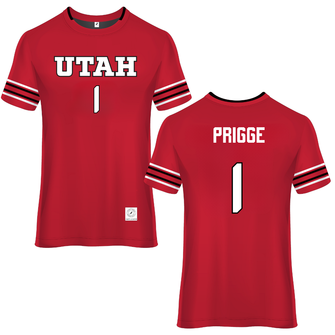 University of Utah Red Soccer Jersey - #1 Taylor Prigge