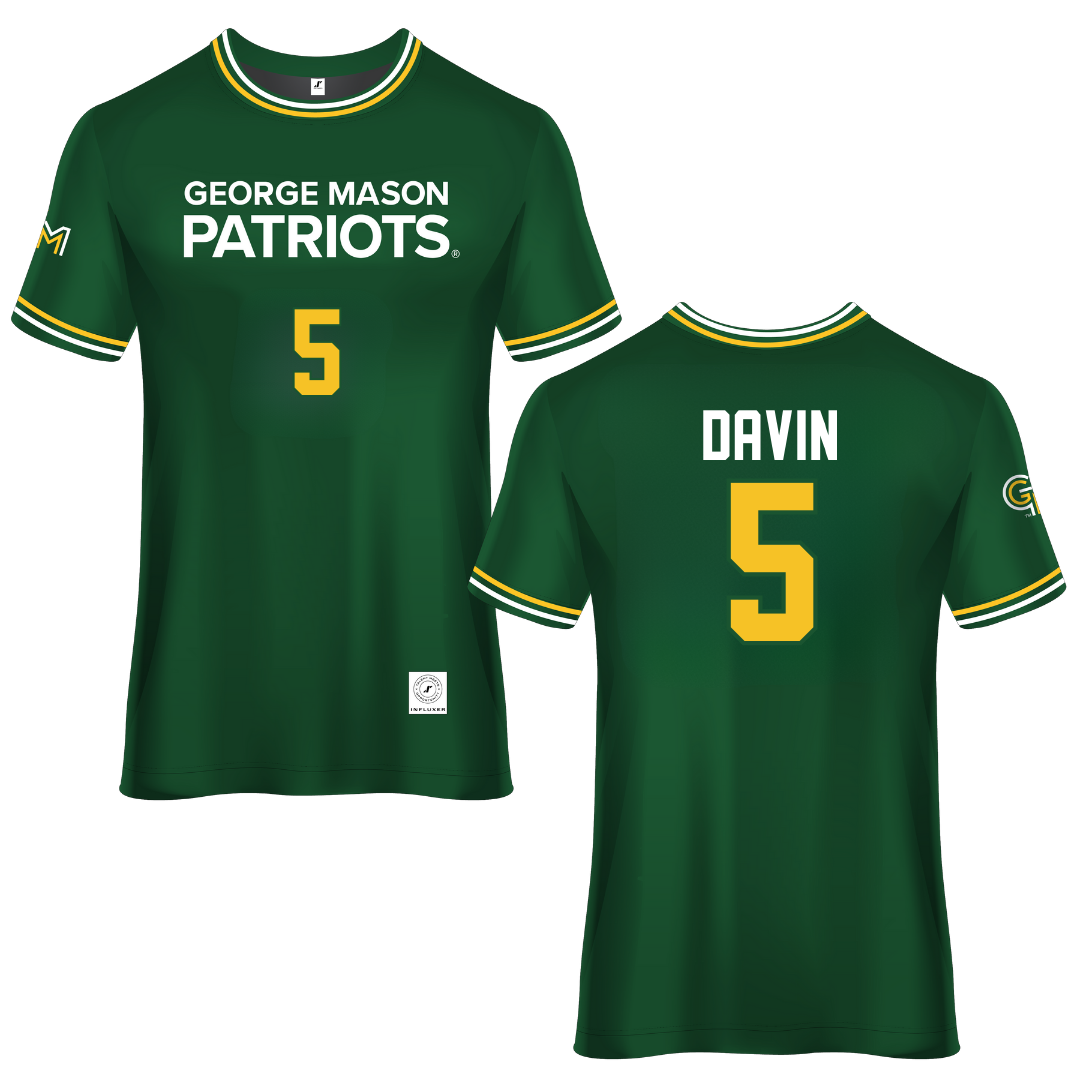 George Mason University Green Soccer Jersey - #5 Eliana Davin