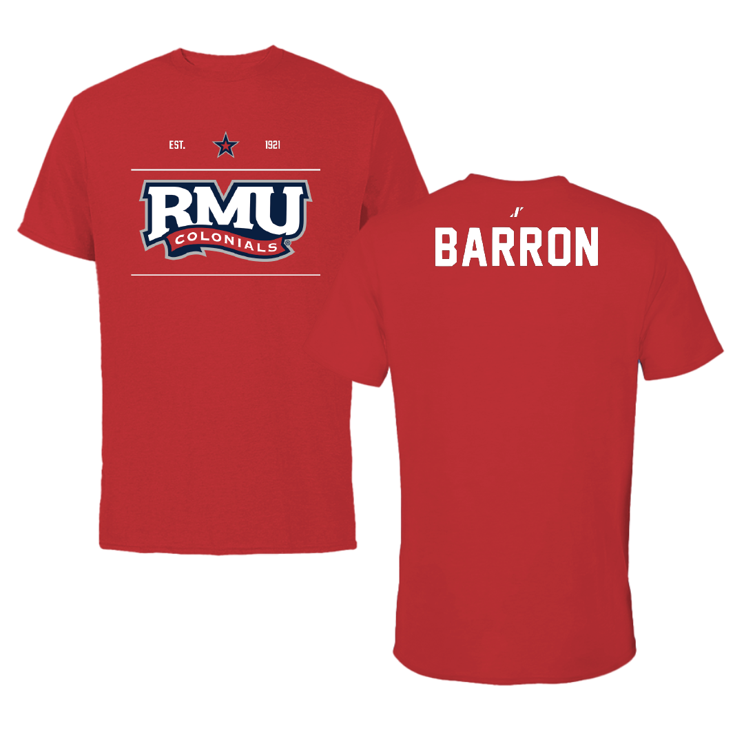 Robert Morris University TF and XC Red General Tee - Seth Barron