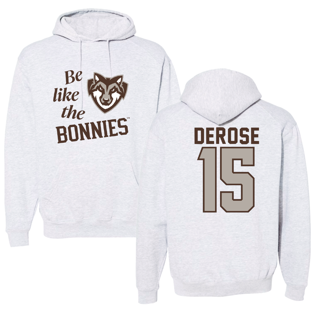 St. Bonaventure University Basketball Light Gray Be Like Us Hoodie - #15 Jack DeRose