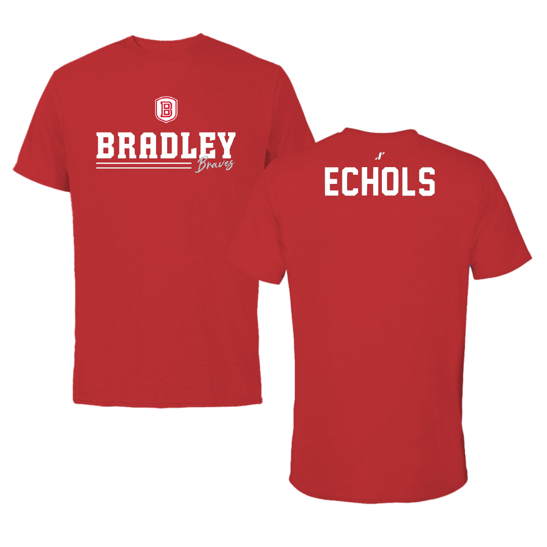 Bradley University TF and XC Red General Performance Tee - Angelo Echols
