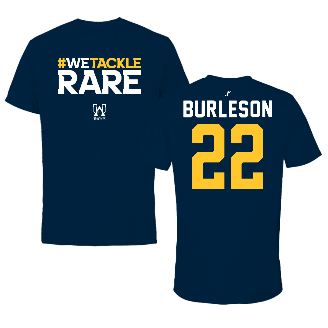 East Tennessee State University Soccer Navy Uplifting Athletes Tee - #22 Megan Burleson