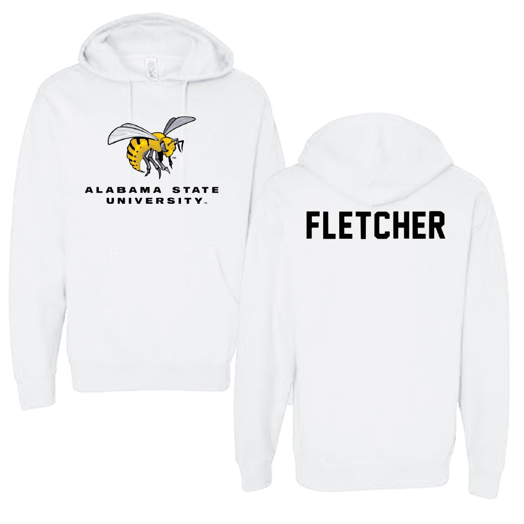 Alabama State University Golf White Block Hoodie - Carmen Fletcher