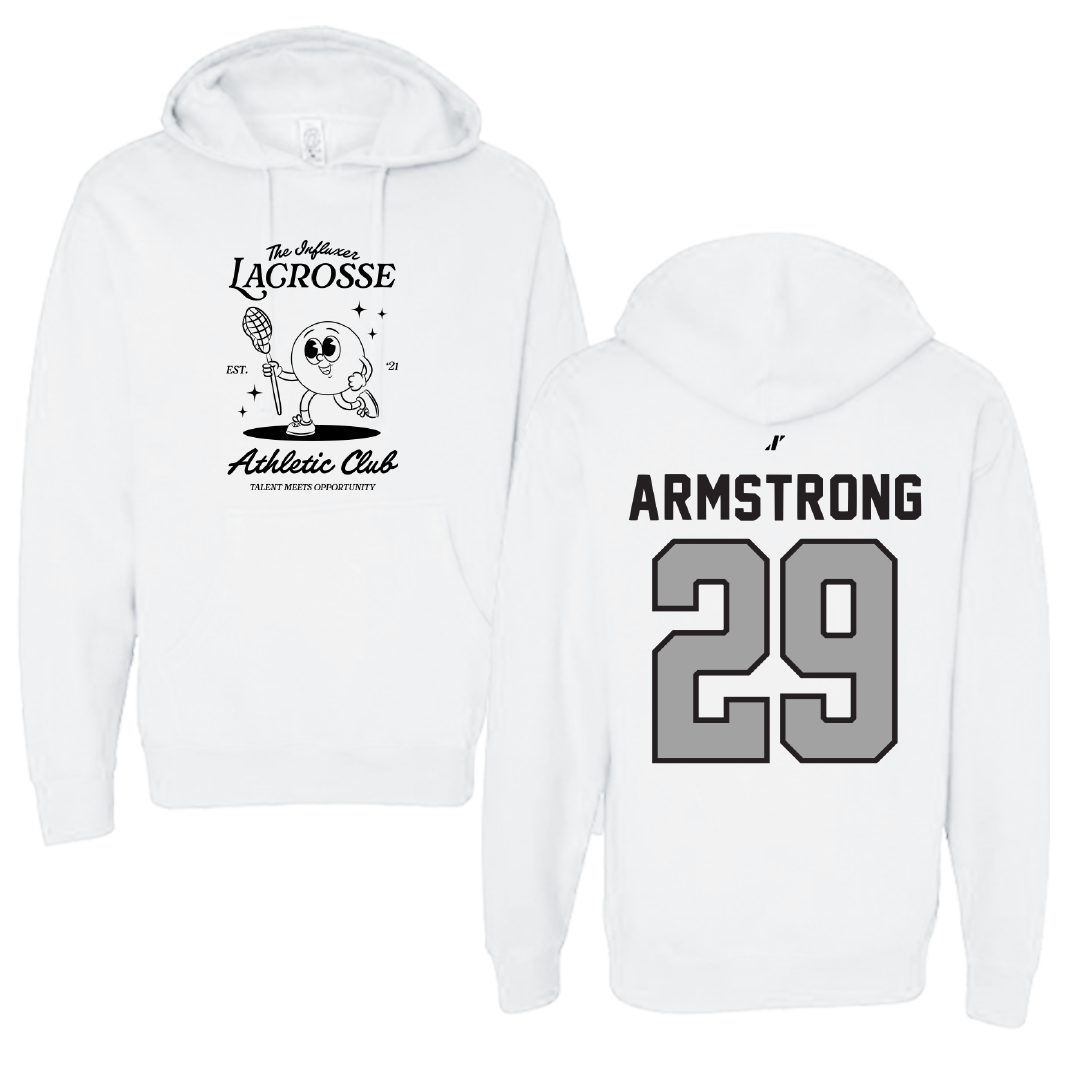 Lacrosse White Influxer Athletic Club Hoodie - #29 Thomas Armstrong