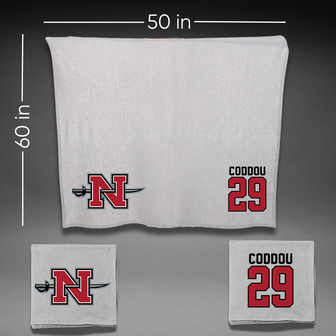 Nicholls State University Baseball Gray Blanket - #29 Parker Coddou