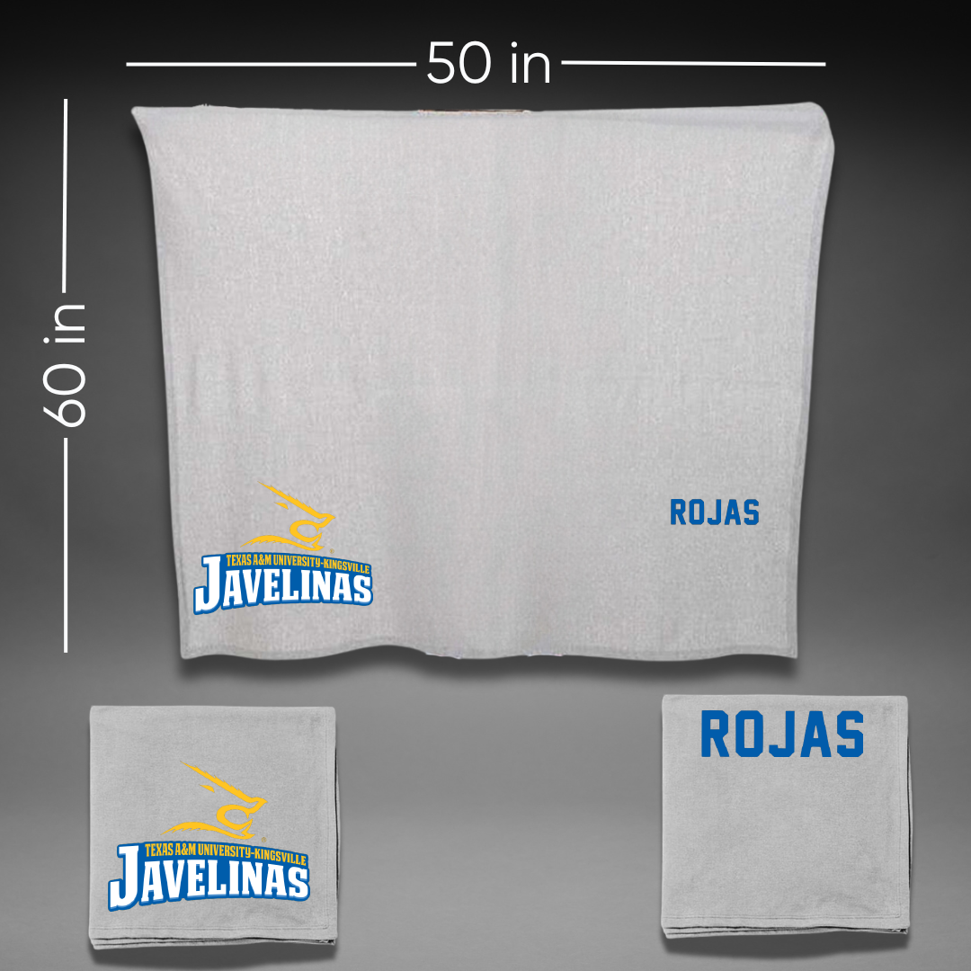Texas A&M University-Kingsville Golf Gray Javelinas Blanket - Alessia Rojas