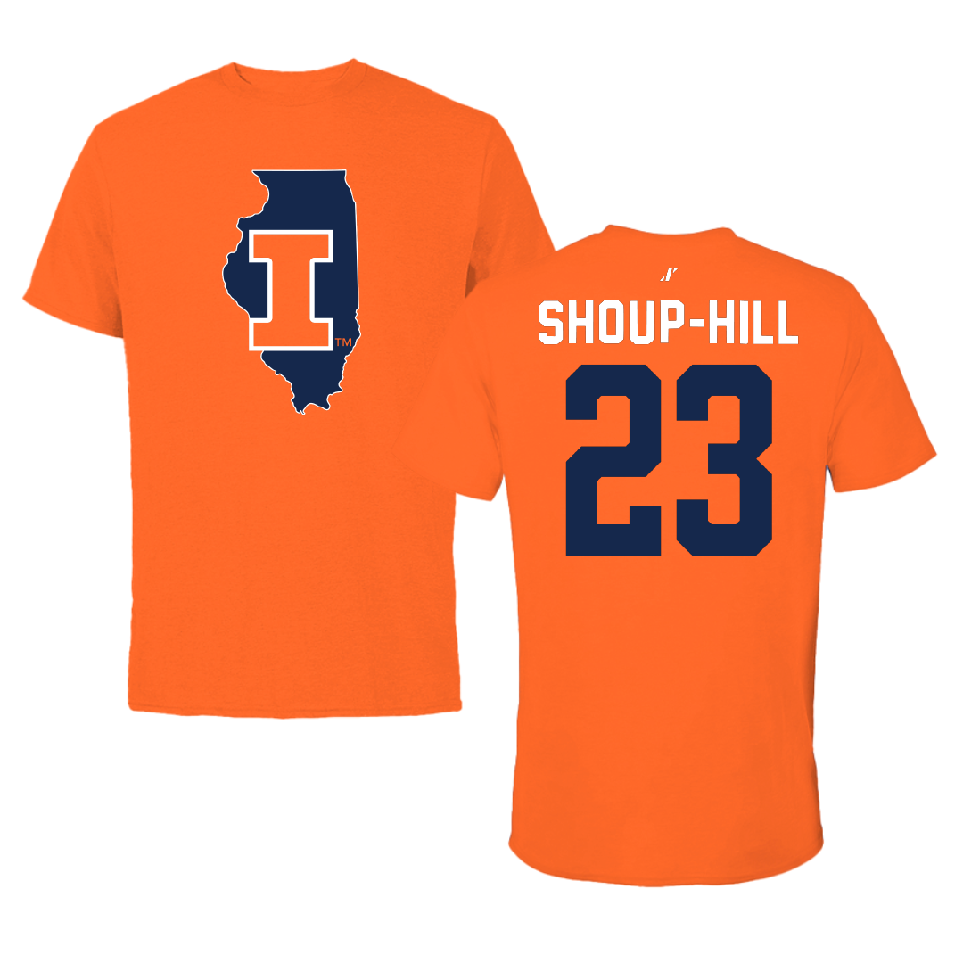University of Illinois Basketball Orange State Performance Tee - #23 Brynn Shoup-Hill