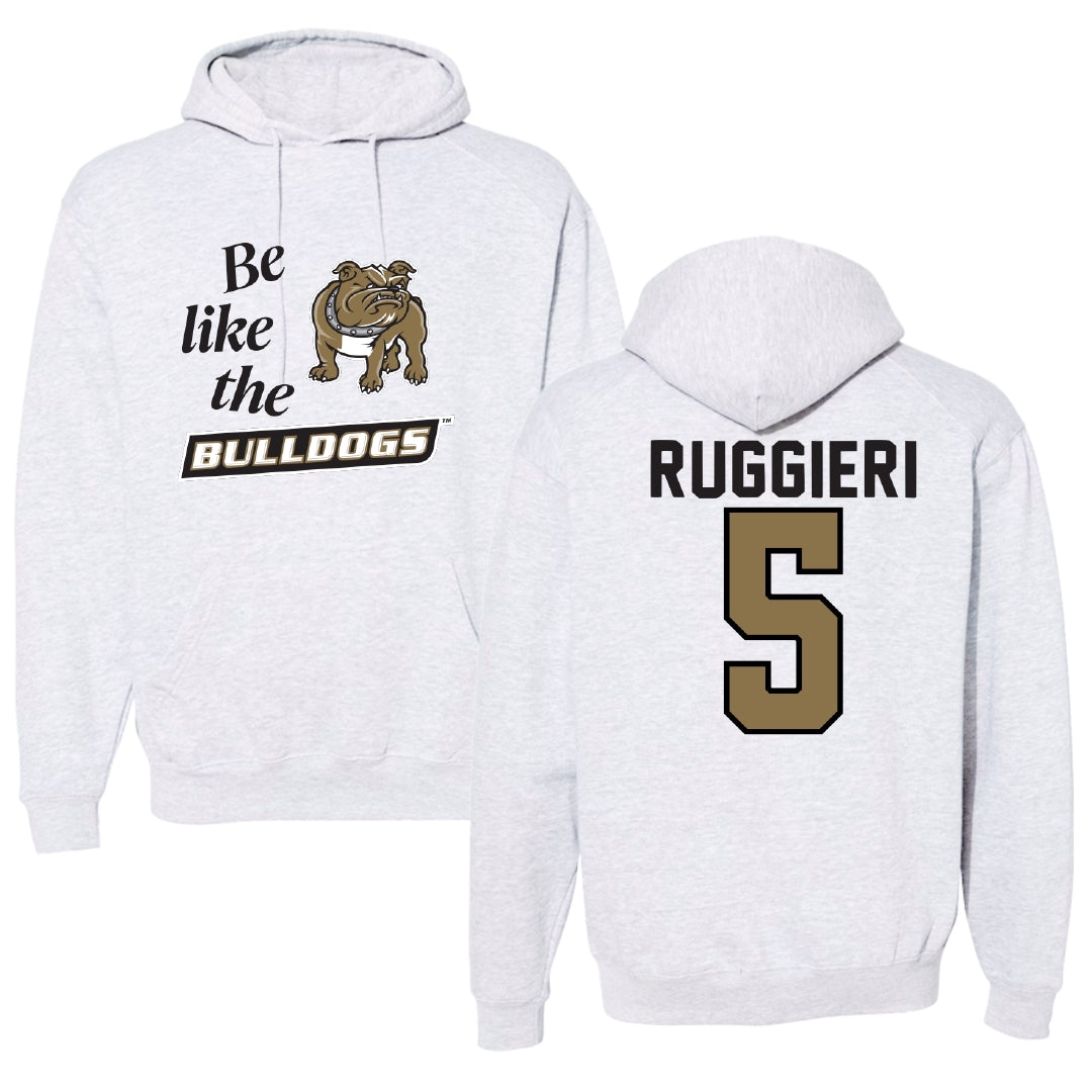 Bryant University Football Light Gray Be Like Us Hoodie - #5 Landon Ruggieri