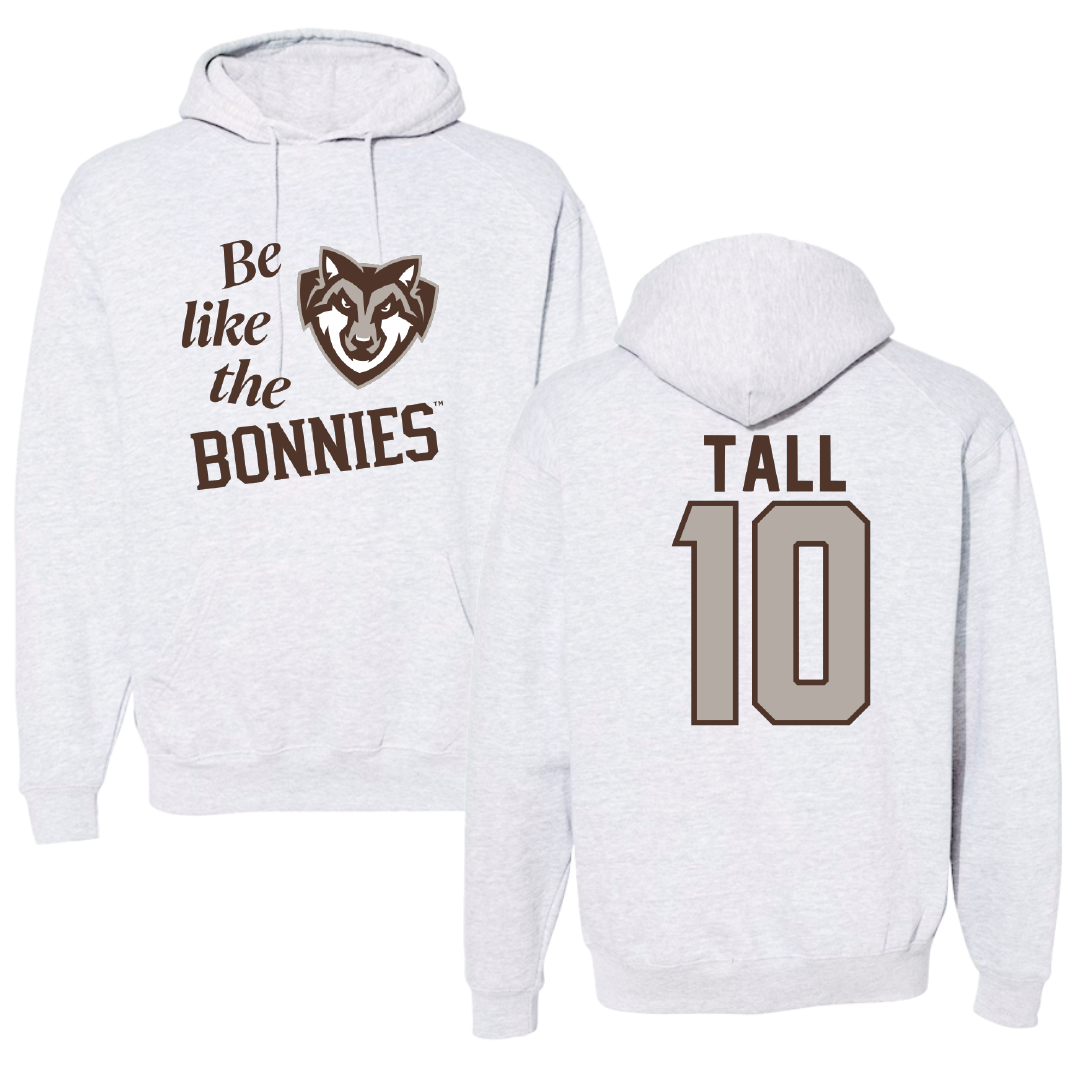 St. Bonaventure University Soccer Light Gray Be Like Us Hoodie - #10 Mo Tall