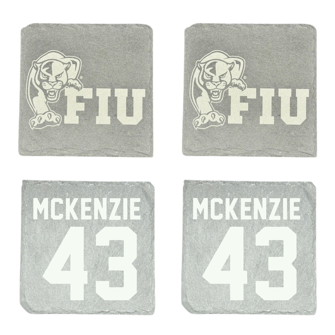 Florida International University Baseball Stone Coaster (4 Pack)  - #43 Jacob McKenzie