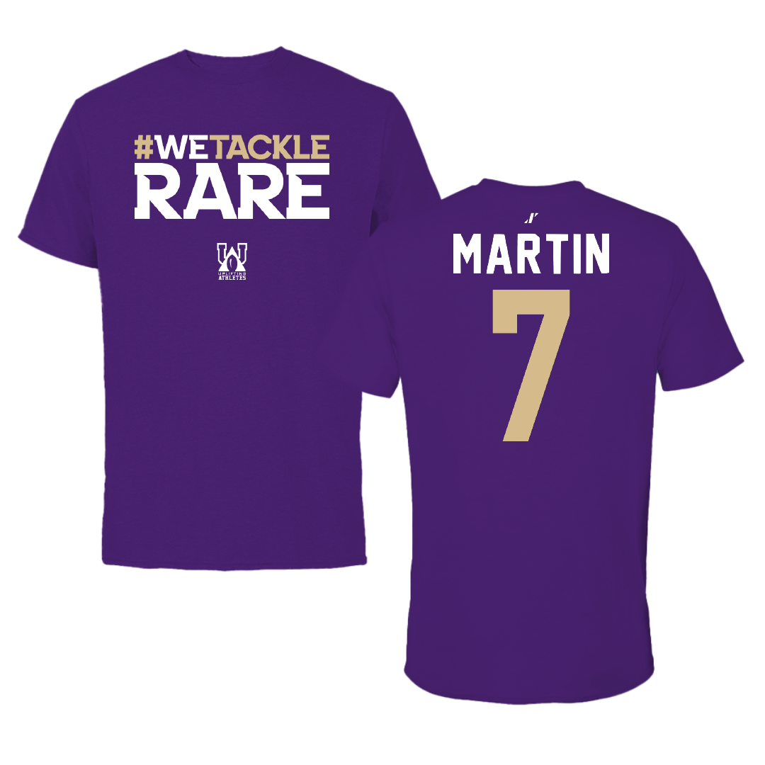 Western Carolina University Softball Purple Uplifting Athletes Tee - #7 Makenzie Martin