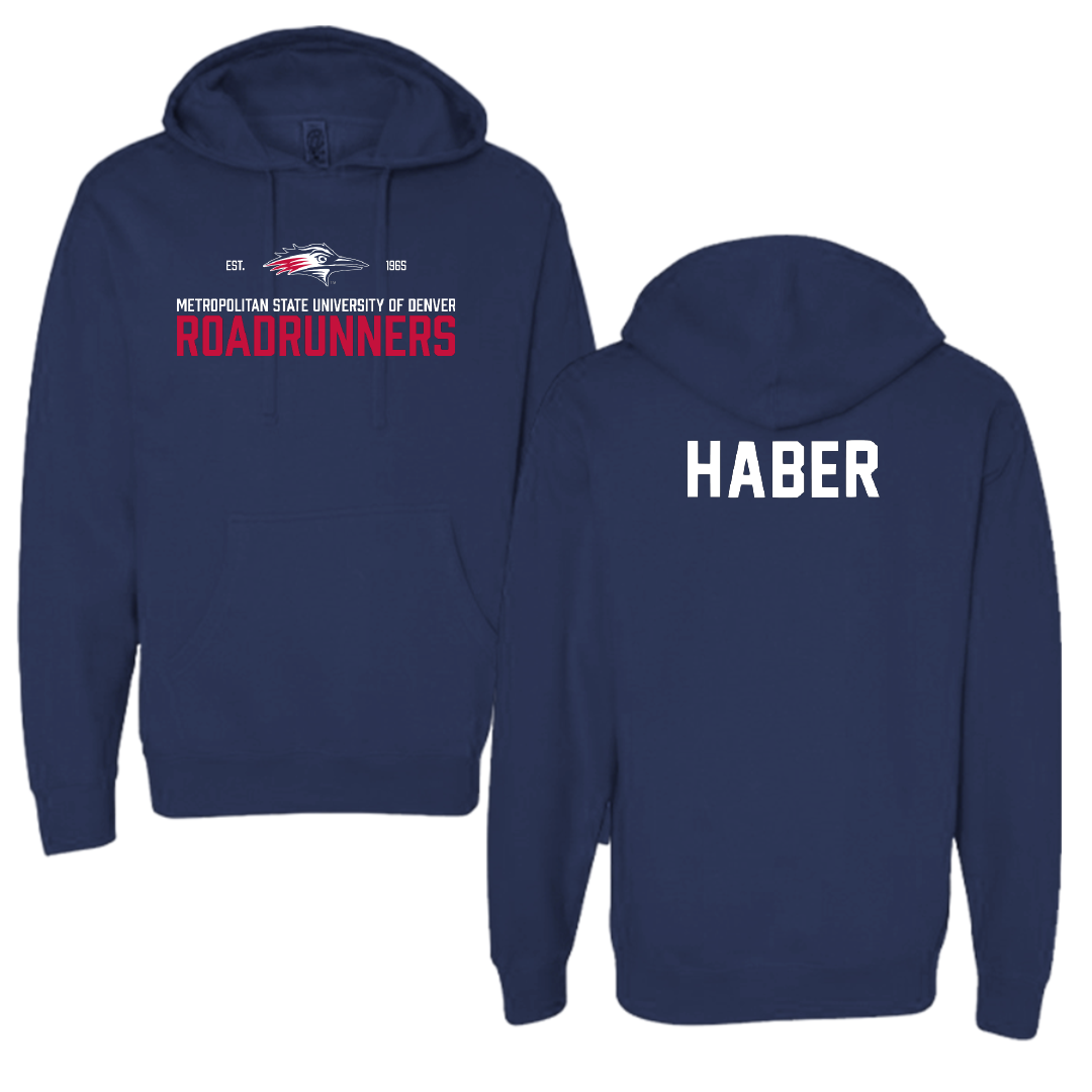 Metropolitan State University of Denver Tennis Navy General Hoodie - Hanna Haber