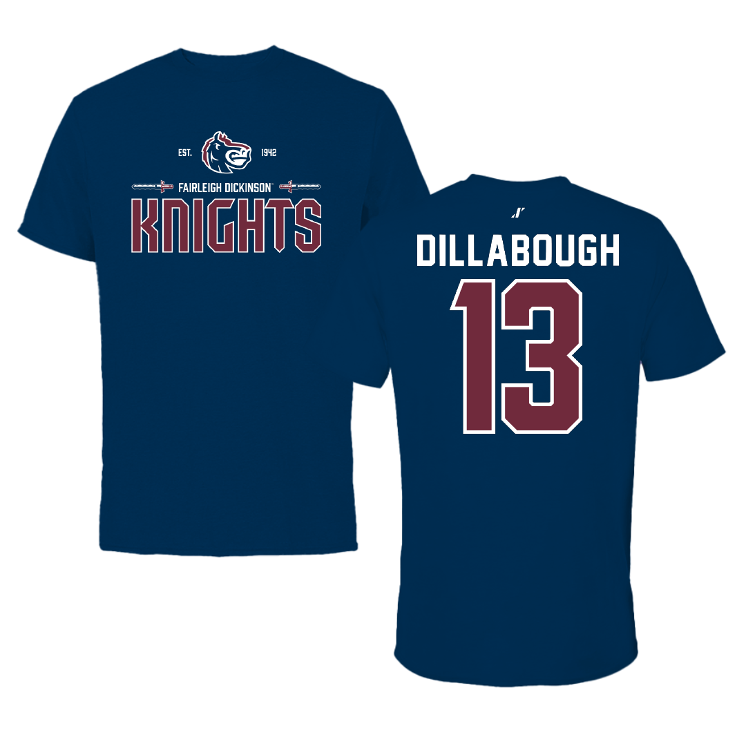 Fairleigh Dickinson University-Metropolitan Campus Lacrosse Navy General Tee - #13 Karly Dillabough