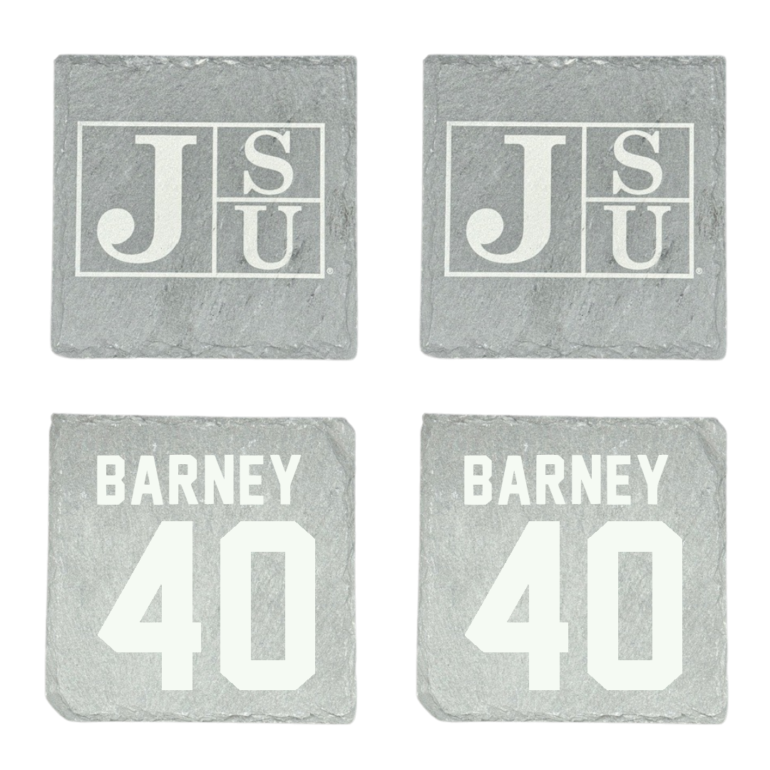 Jackson State University Football Stone Coaster (4 Pack)  - #40 Braxton Barney