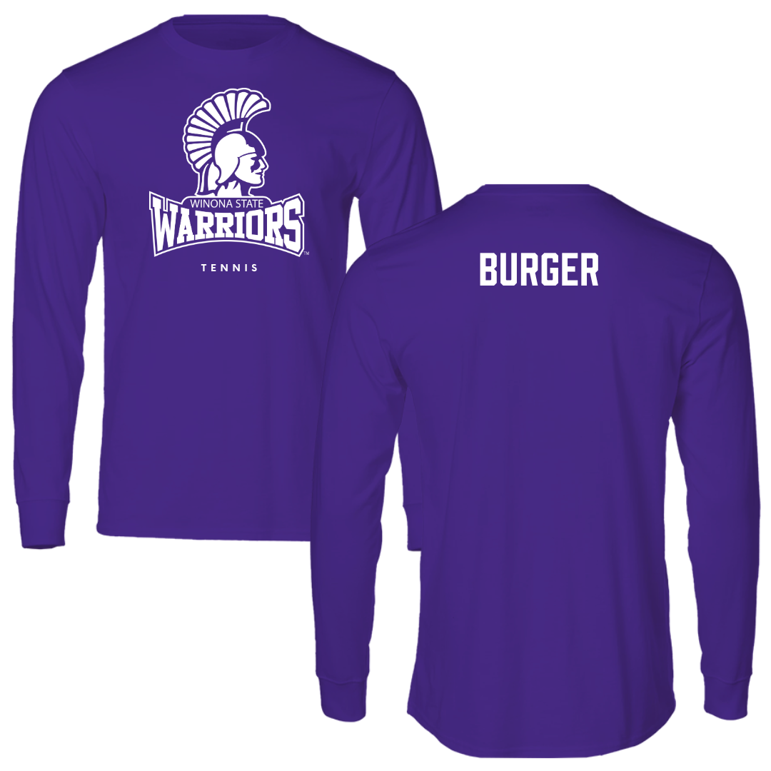 Winona State University Tennis Purple Performance Long Sleeve - Ally Burger
