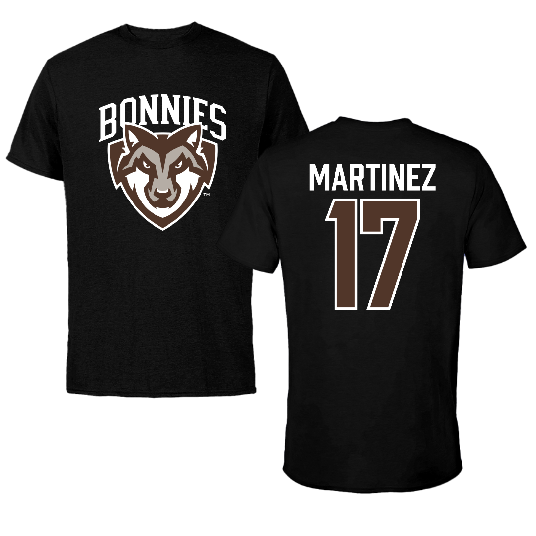 St. Bonaventure University Softball Black Tee - #17 Bryana Martinez