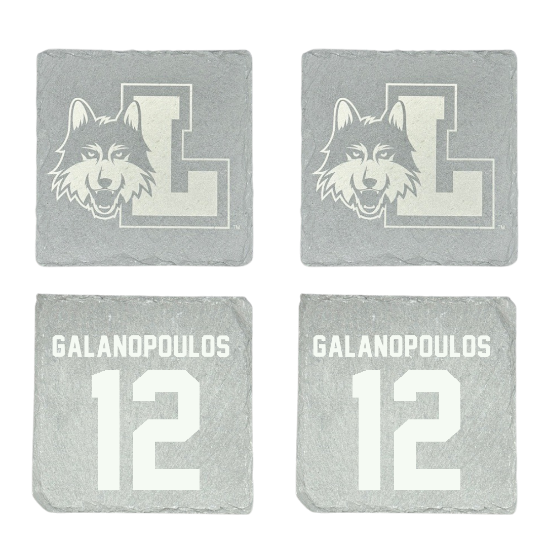 Loyola University-Chicago Basketball Stone Coaster (4 Pack)  - #12 Sam Galanopoulos