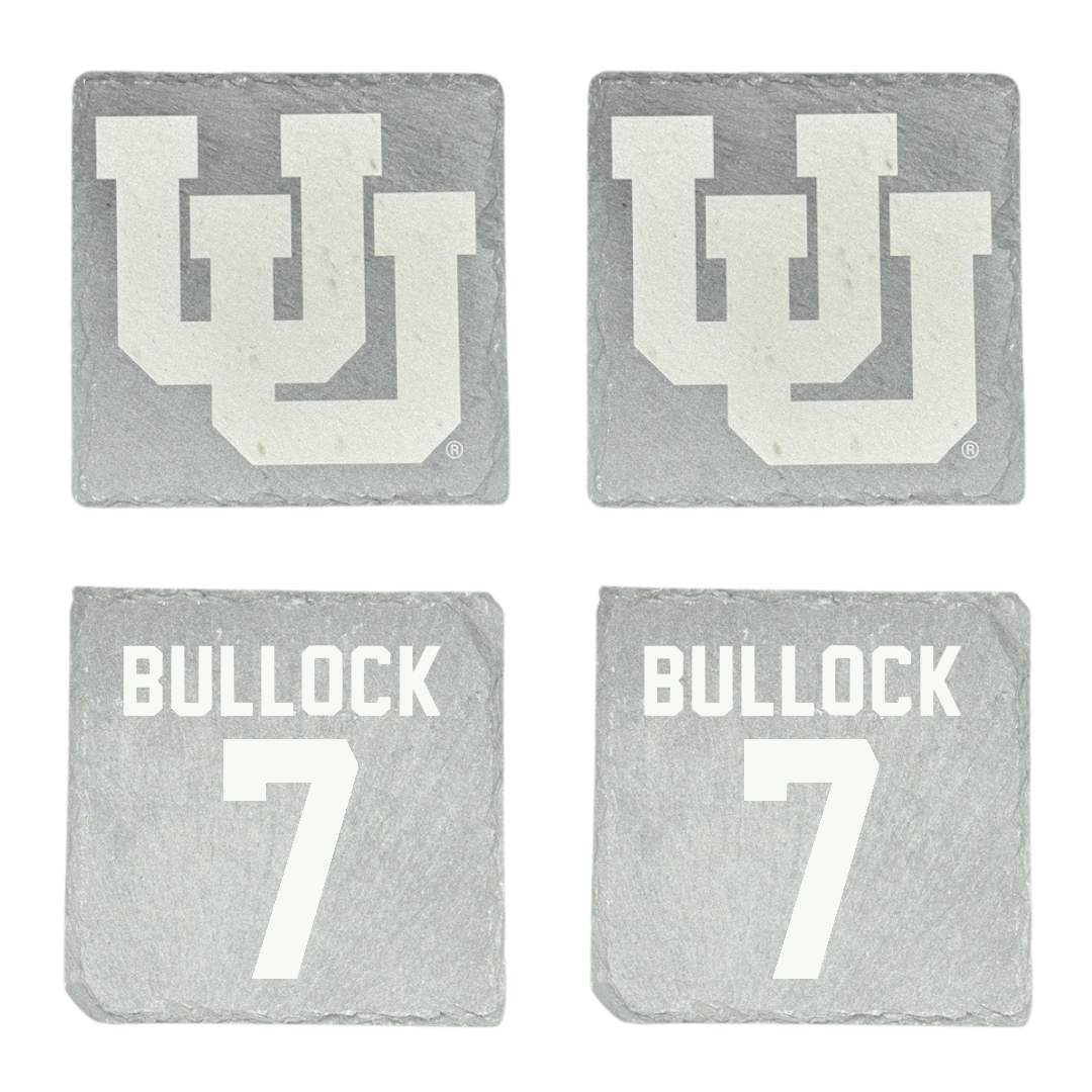 University of Utah Soccer Stone Coaster (4 Pack)  - #7 Kelly Bullock