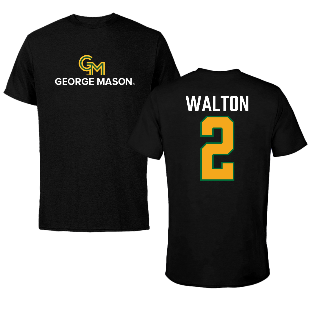 George Mason University Basketball Black Performance Tee - #2 Zahirah Walton