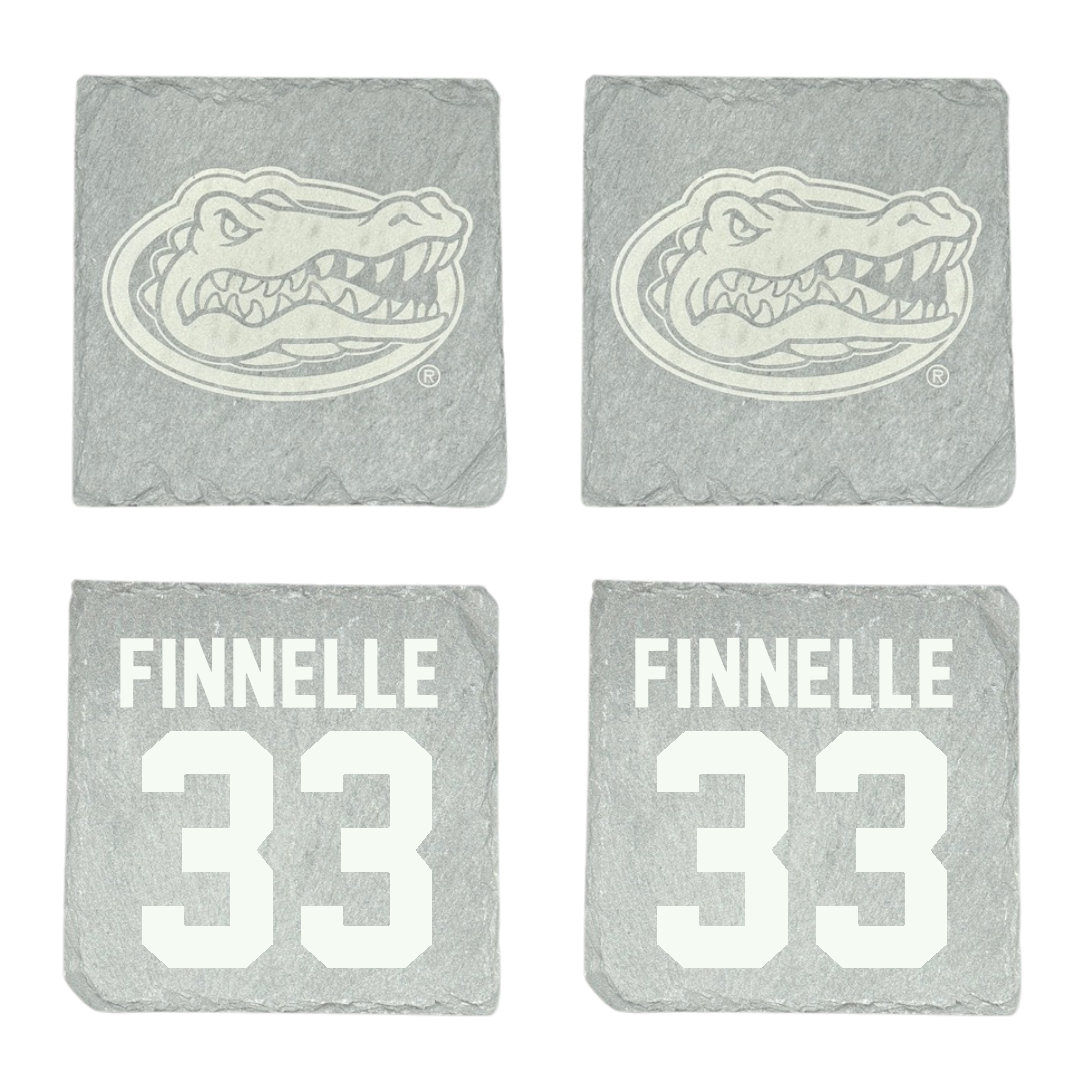 University of Florida Lacrosse Stone Coaster (4 Pack)  - #33 Elyse Finnelle