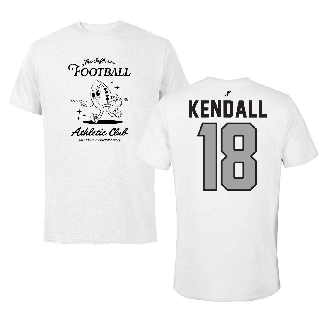 Football White Influxer Athletic Club Tee - #18 Blake Kendall