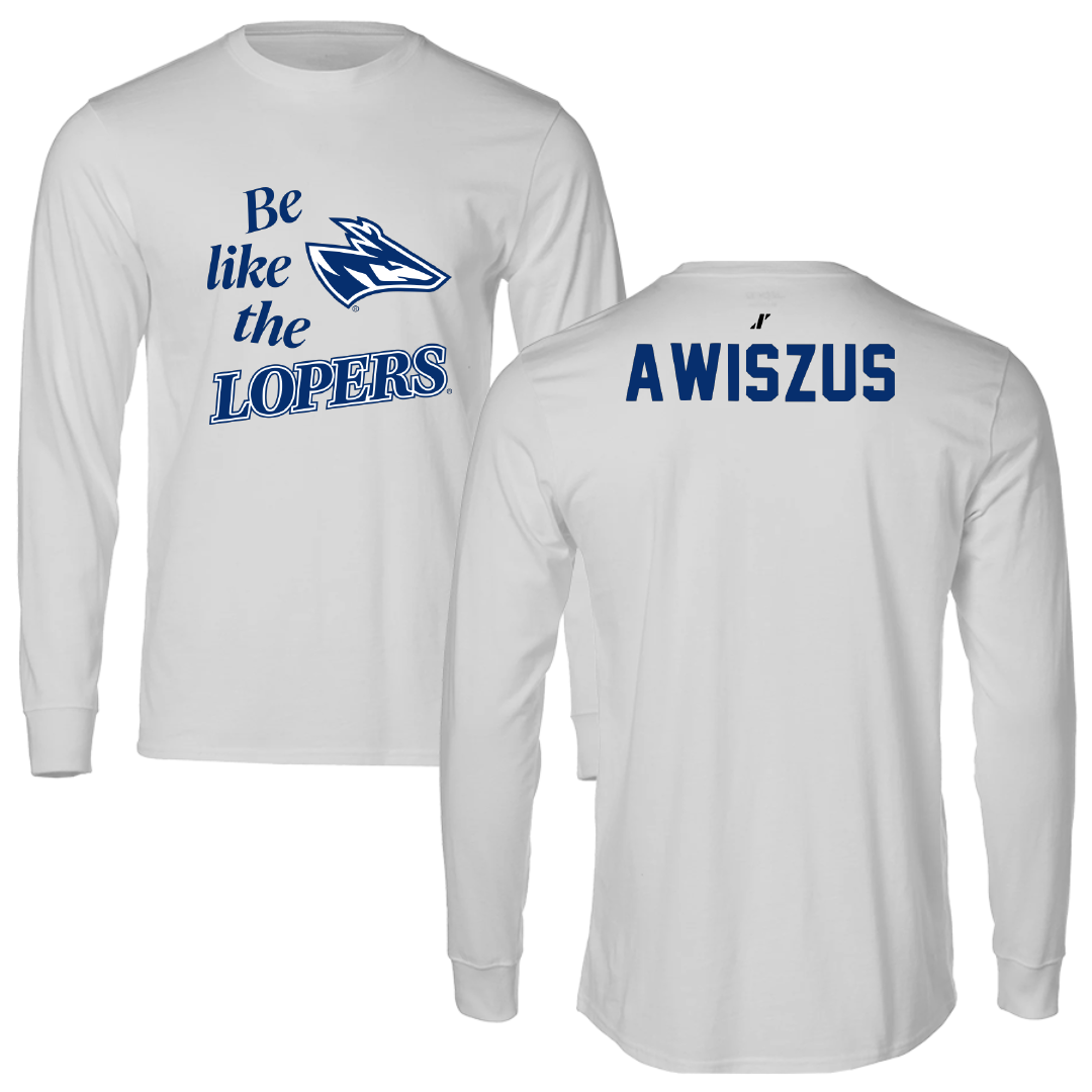 University of Nebraska at Kearney Wrestling Light Gray Be Like Us Long Sleeve - Jacob Awiszus