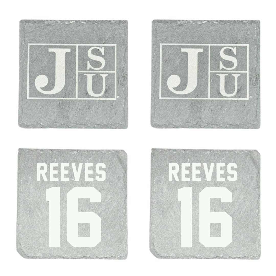 Jackson State University Volleyball Stone Coaster (4 Pack)  - #16 Maya Reeves