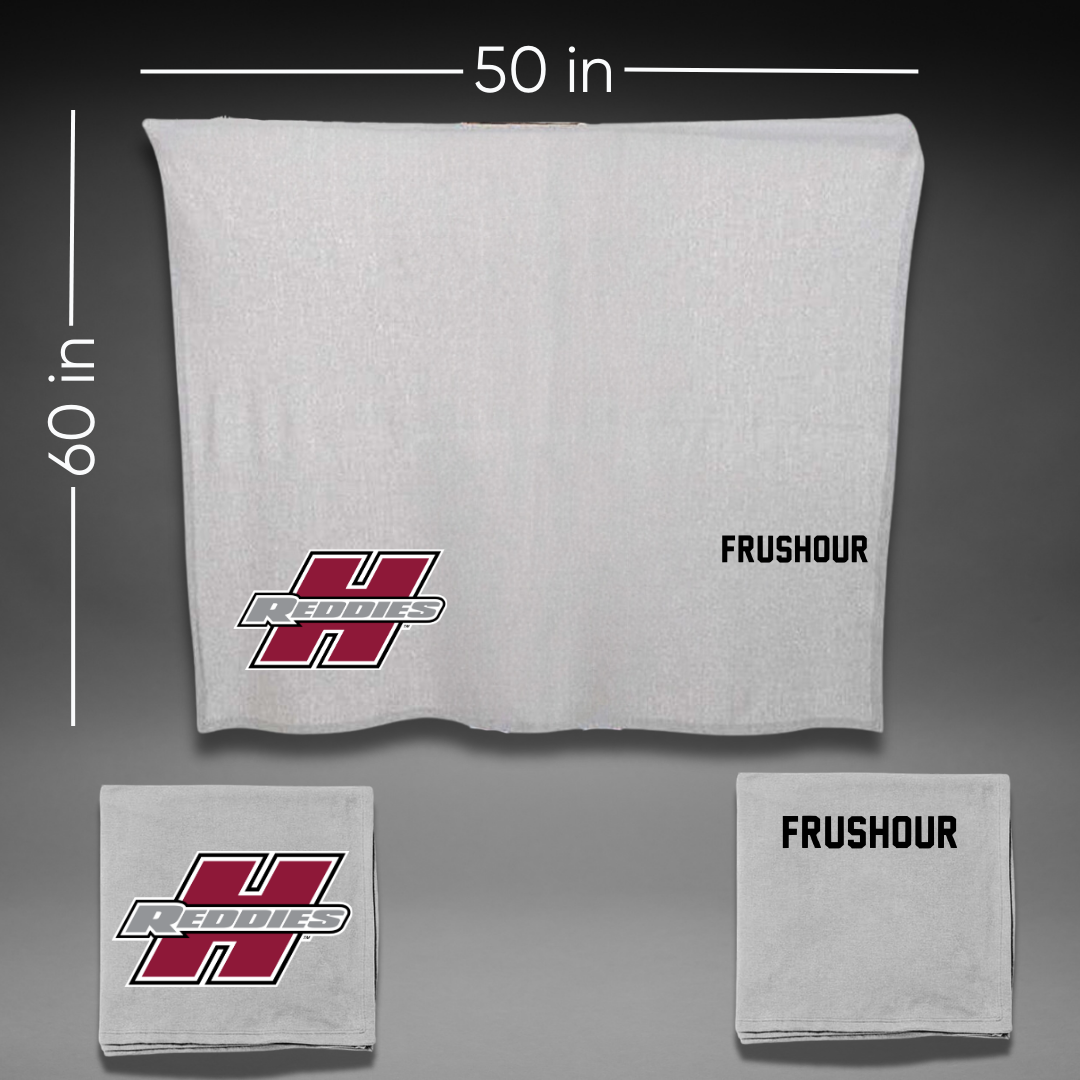 Henderson State University Cheer Gray Blanket - Felicity Frushour