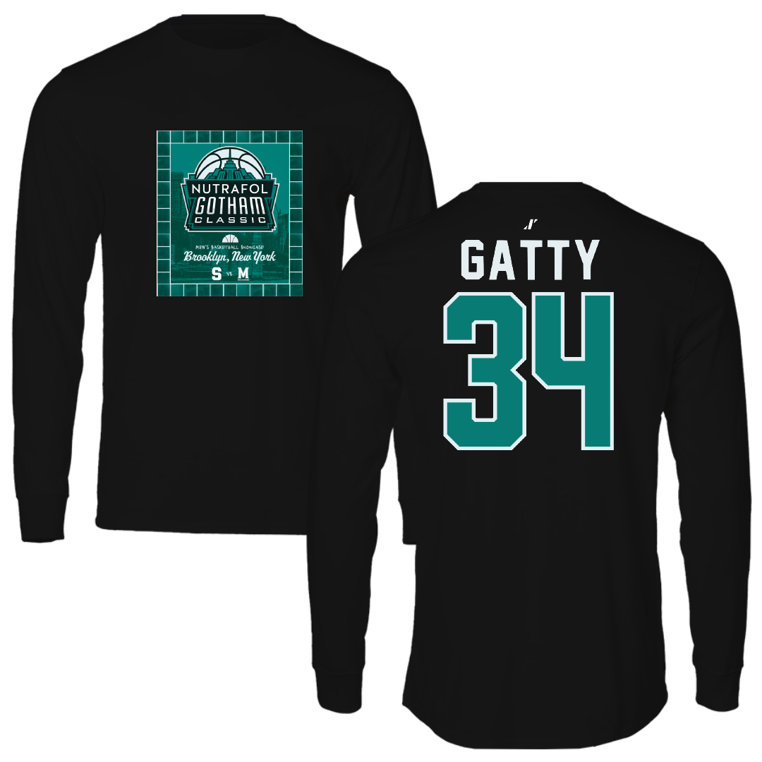 Syracuse University Basketball Black Gotham Syracuse Classic Long Sleeve - #34 Christopher Gatty