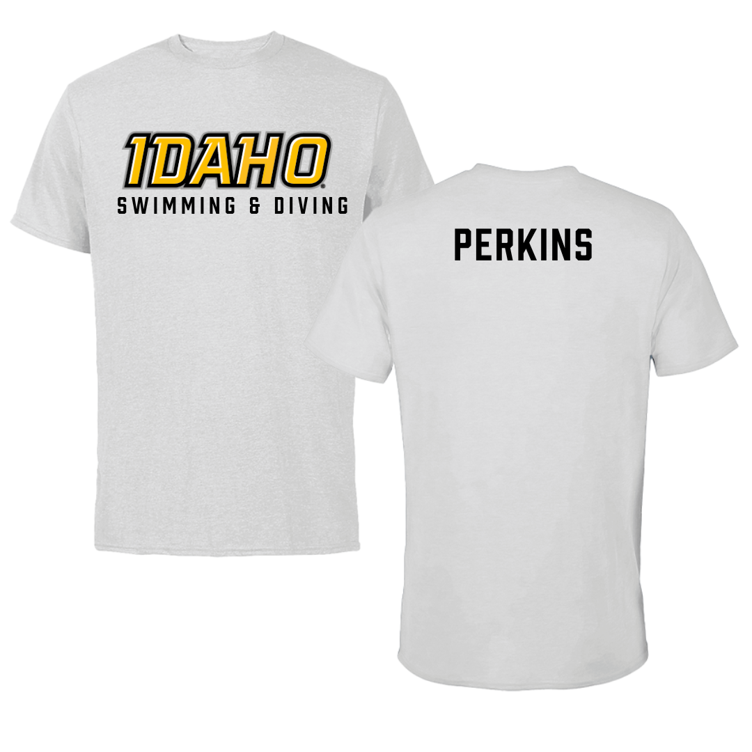 University of Idaho Swimming & Diving Gray Performance Tee - Amelia Perkins