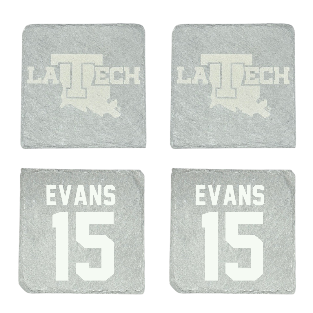 Louisiana Tech University Football Stone Coaster (4 Pack)  - #15 Jessie Evans