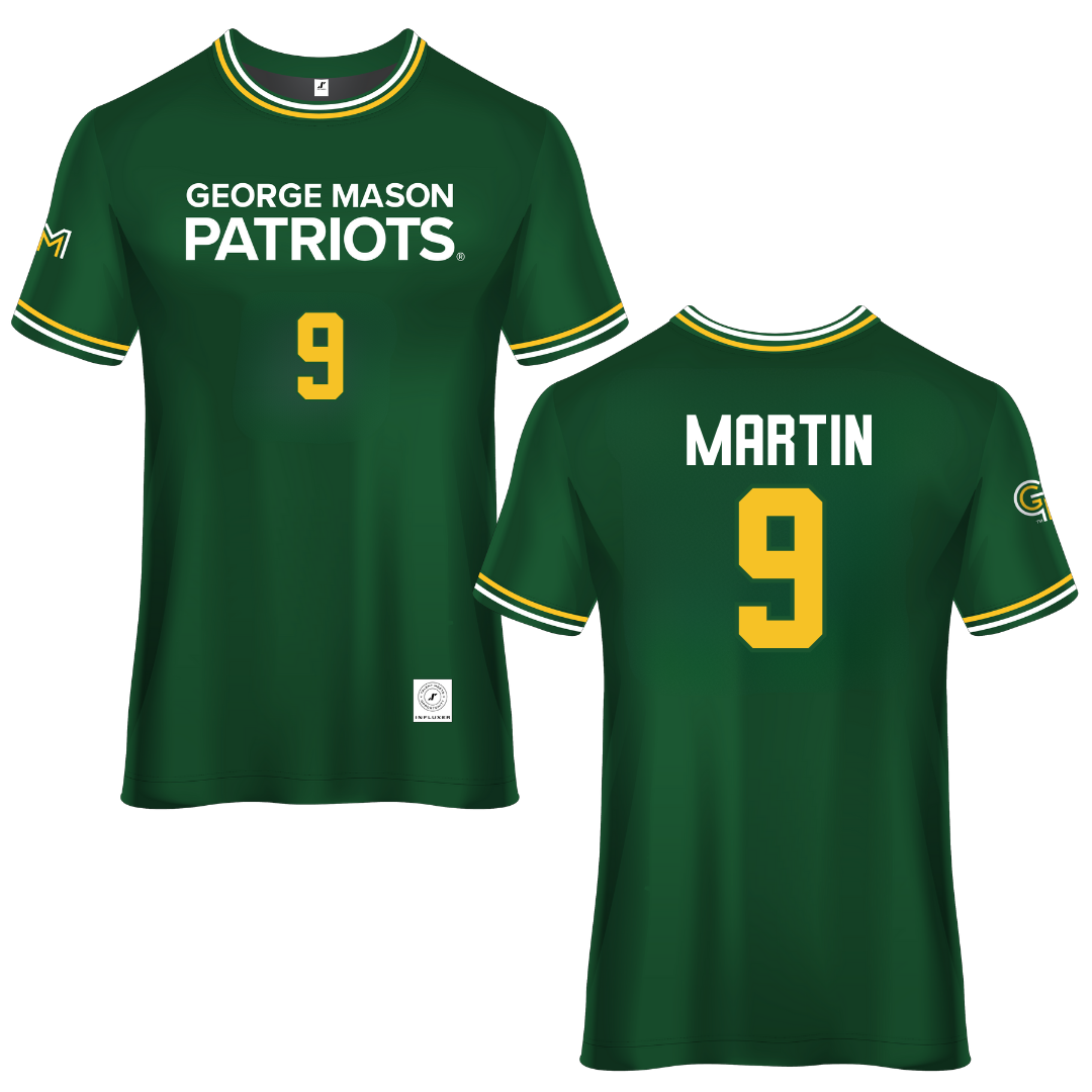 George Mason University Green Soccer Jersey - #9 Mia Martin